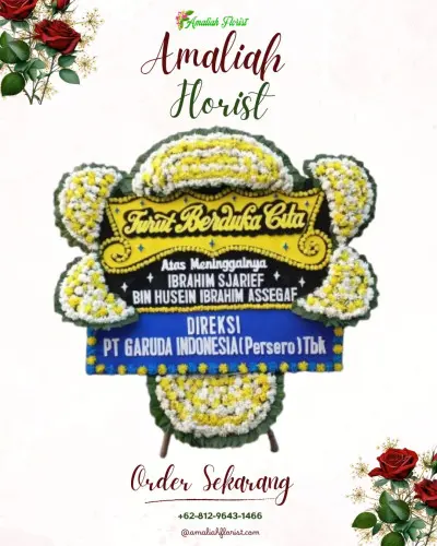 Papan Bunga Duka di Kiduldalem