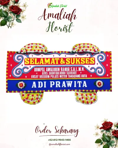 Karangan Bunga Ucapan Selamat di Kiduldalem