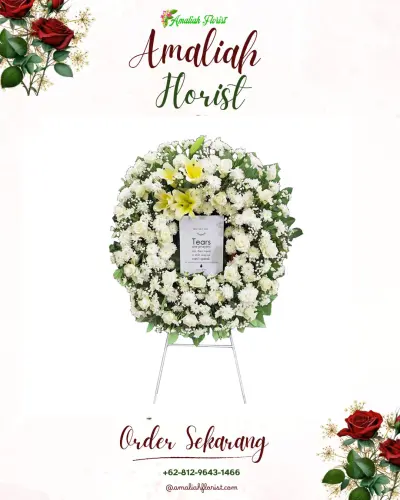 Krans Bunga Duka Cita di Kiduldalem