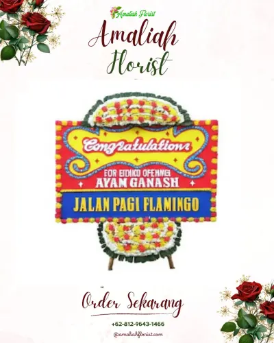 Bunga Papan Congratulation di Kiduldalem